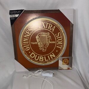 Guinness Extra Stout Dublin LED Framed Art Picture